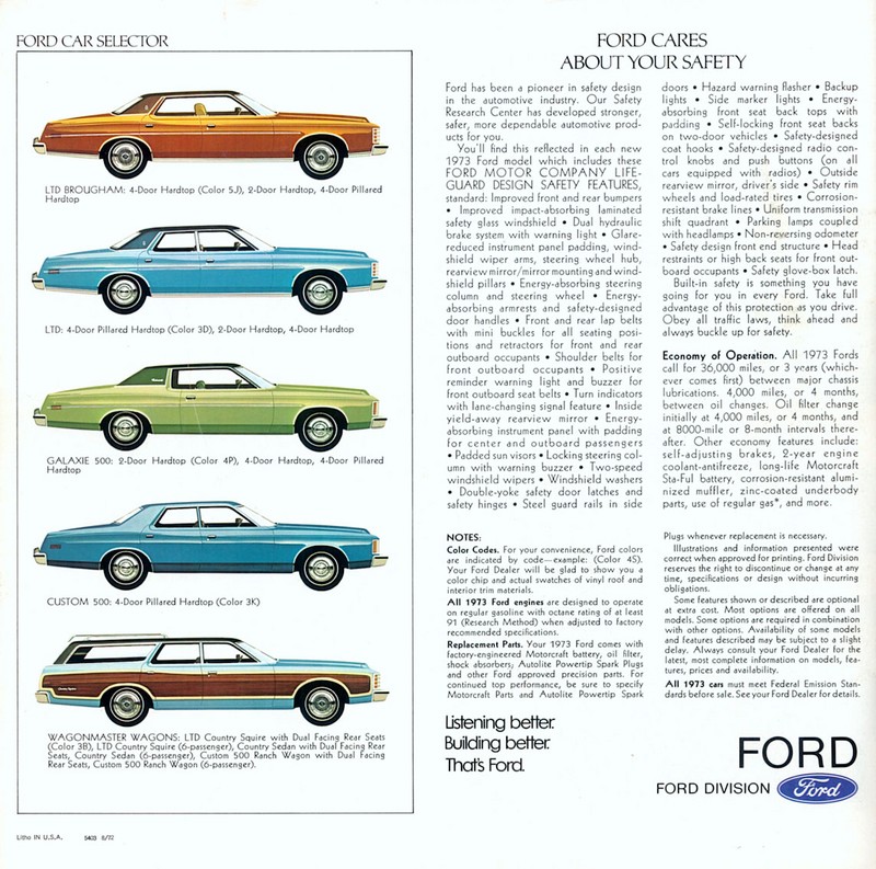 1973 Ford Brochure Page 6